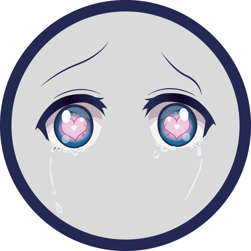 Alfombra vinílica juvenil luna anime llorando - TenVinilo