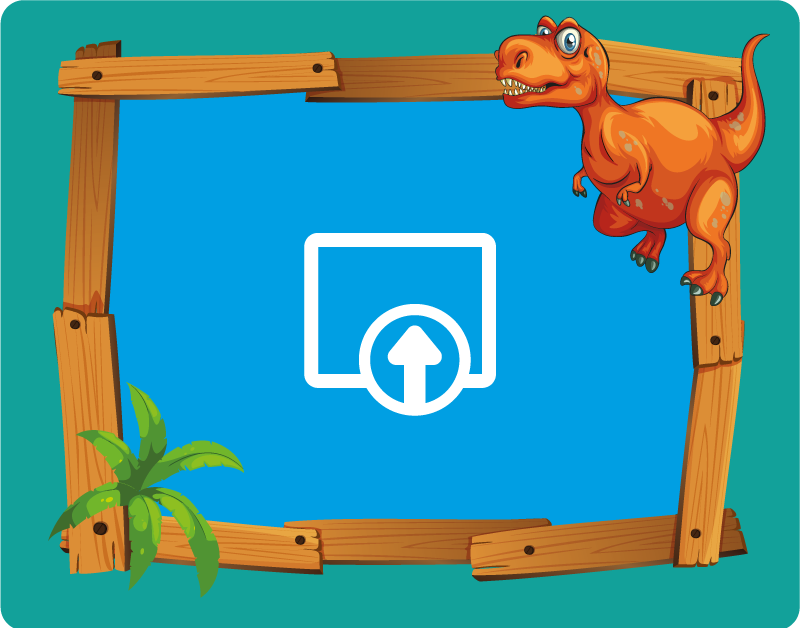 Alfombra vinilo infantil Dinosaurios madera - TenVinilo