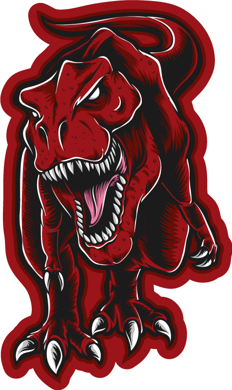 Aflombra vinílica animales Aterradora cara de t-rex - TenVinilo