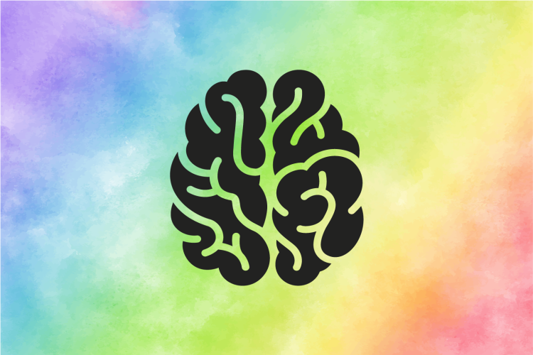 Alfombra vinílica moderna cebero en arcoíris - TenVinilo