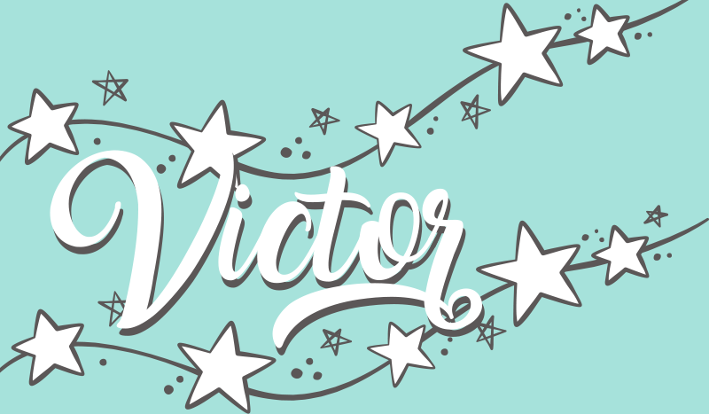 Alfombra vinílica personalizable polvo de estrellas a medida - TenVinilo