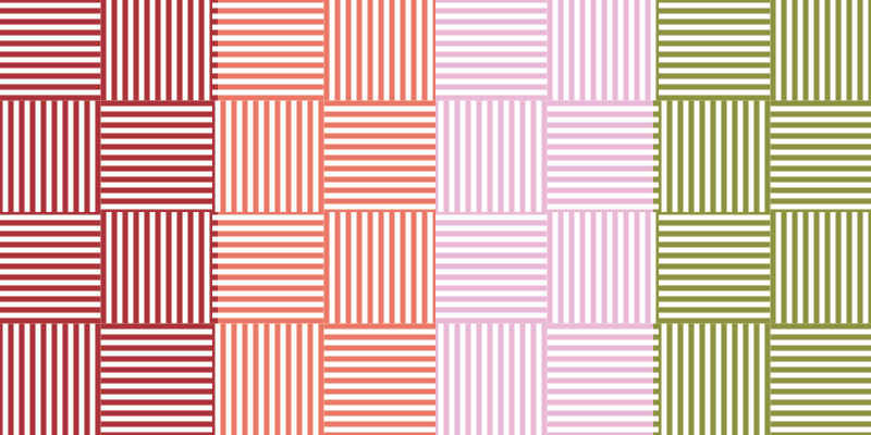 Alfombra de vinilo Cuadrados rayas de colores - TenVinilo