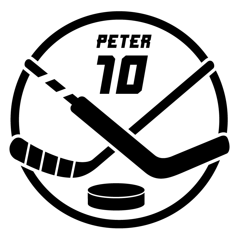 Alfombra vinílica personalizable emblema de hockey - TenVinilo