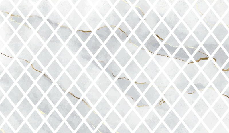 Alfombra hidráulica vinílica patrón diamantes - TenVinilo