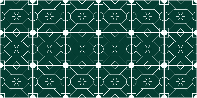 Alfombra vinílica hidráulica arreglo geométrico verde - TenVinilo