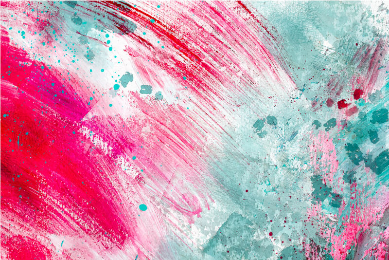 Alfombra vinílica moderna salpicadura de colores - TenVinilo