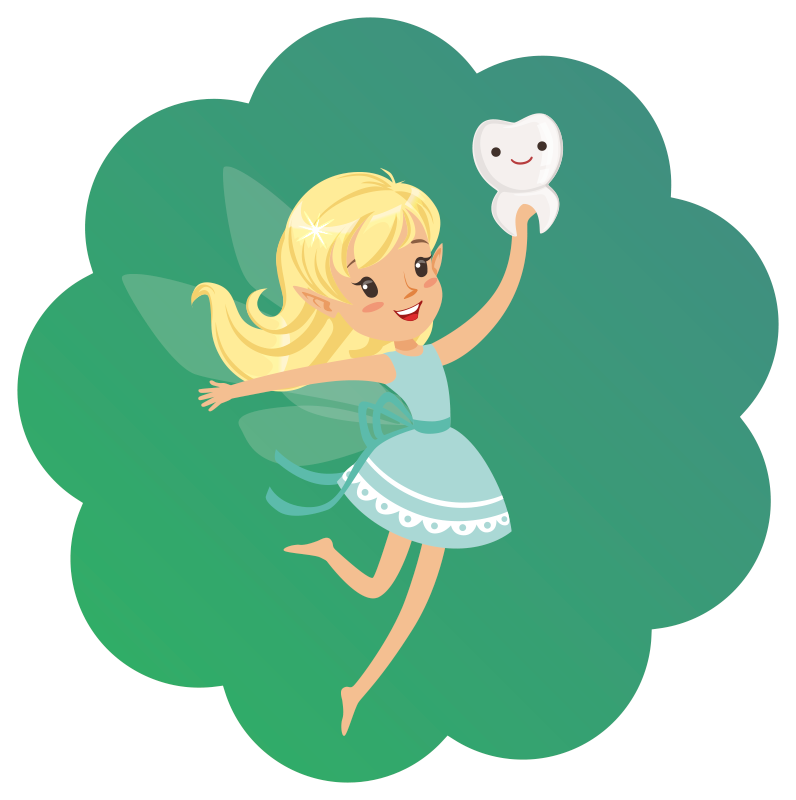 Alfombra vinílica infantil fantasía del hada de los dientes - TenVinilo