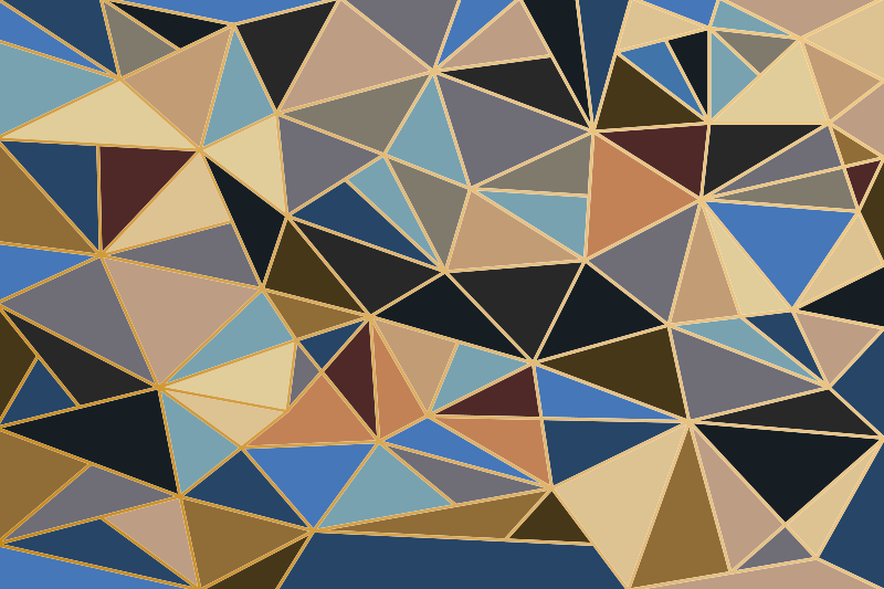 Alfombra vinilo mosaico Mosaico multicolor geométrico - TenVinilo