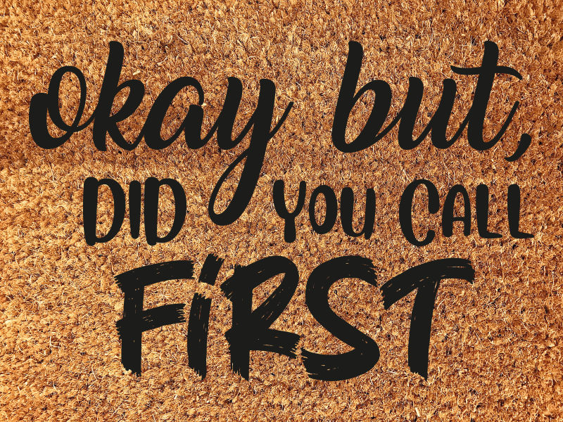 Alfombra vinilo Alfombra de bienvenida - TenVinilo