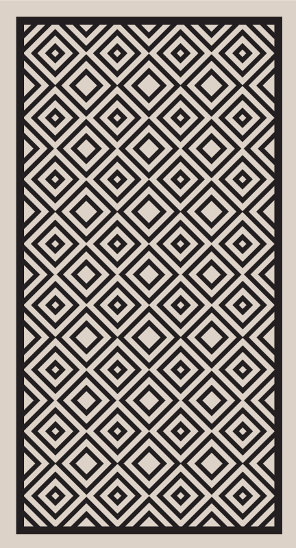 Alfombra vinilo mosaico cuadrados minimalistas - TenVinilo