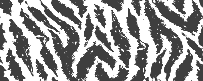 Alfombra vinilo animal print piel tigre blanca - TenVinilo