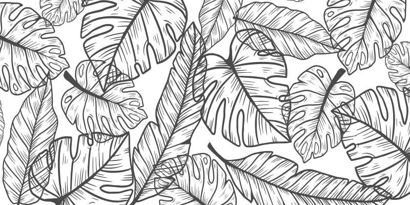 Alfombra vinílica bebé tema de jungla frondosa - TenVinilo