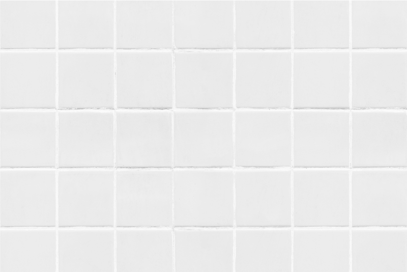 Alfombra vinílica baño cuadrícula blanca - TenVinilo