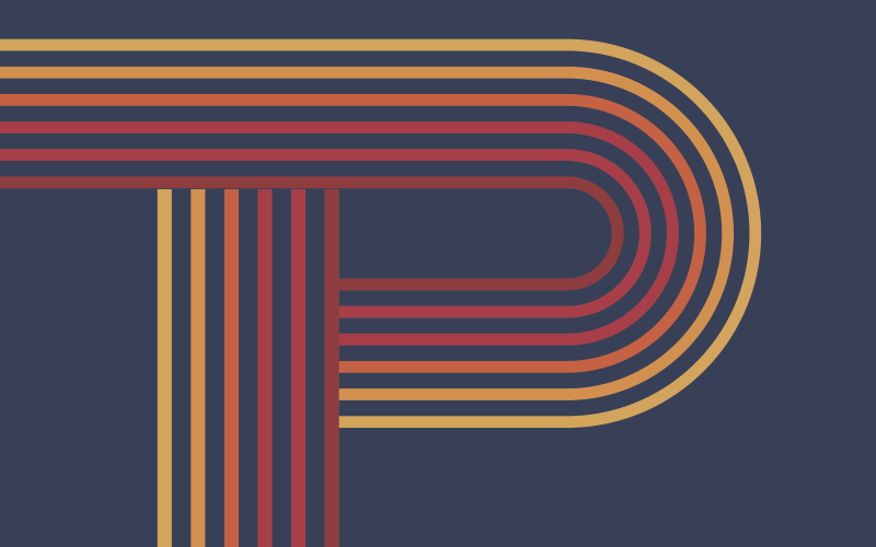 Alfombra vinílica geométrica líneas coloridas - TenVinilo