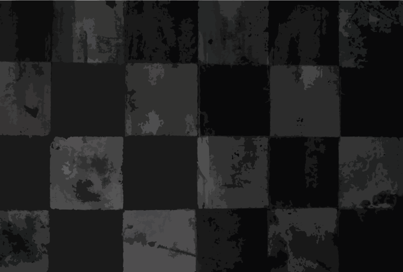 Alfombra vinílica hidráulica diseño a cuadros - TenVinilo