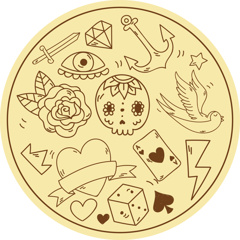 Alfombra vinílica nórdica nómada crema - TenVinilo