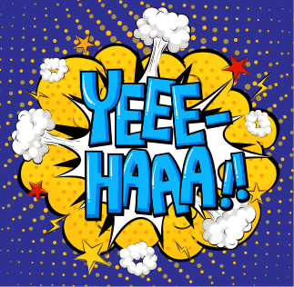 Alfombra vinílica juvenil explosión de acción cómica - TenVinilo