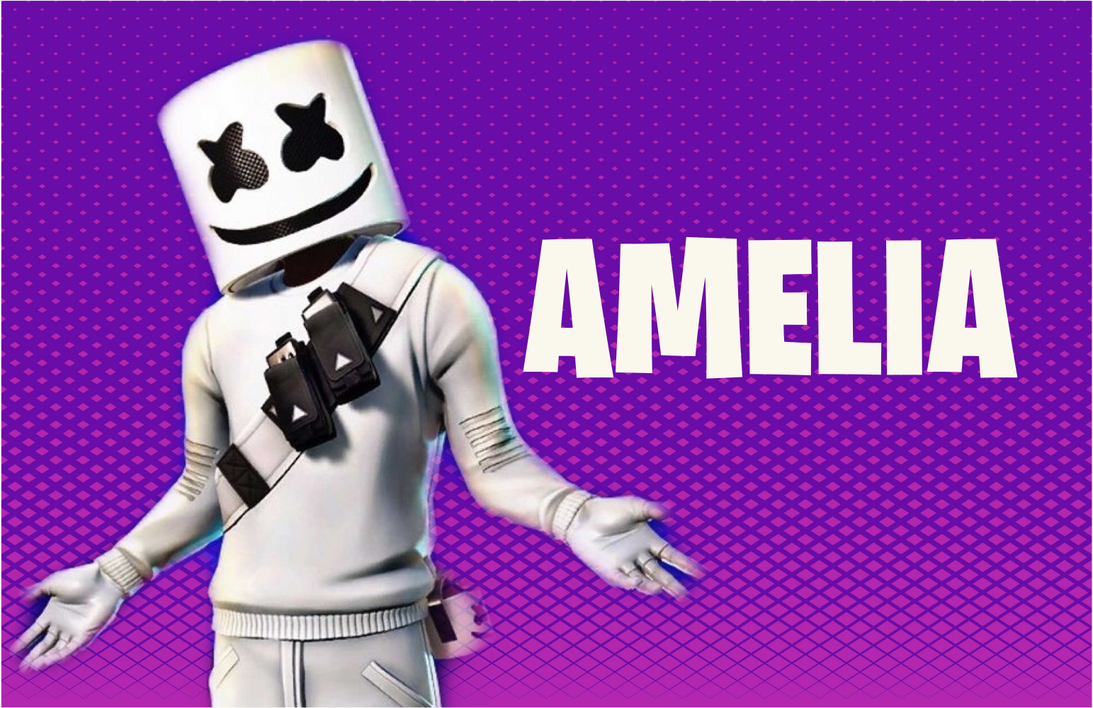 Alfombra vinílica juvenil figura de dj con nombre - TenVinilo