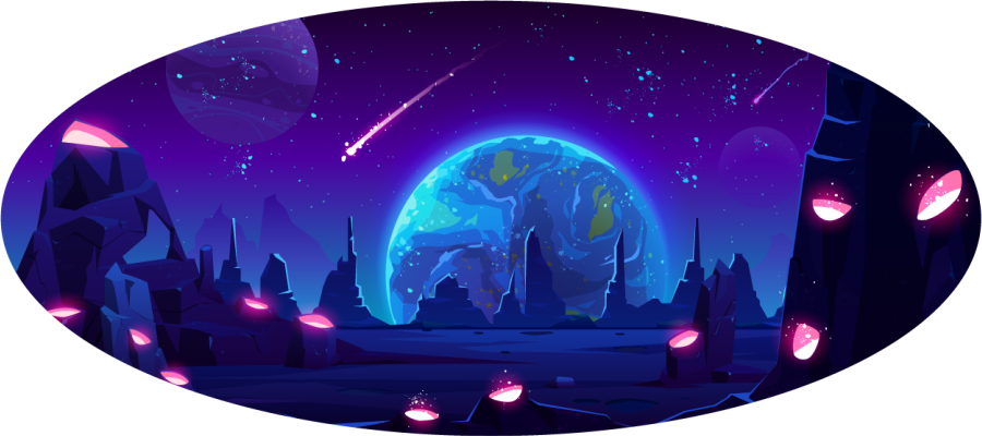 Alfombra vinílica de estrellas aventura galáctica - TenVinilo