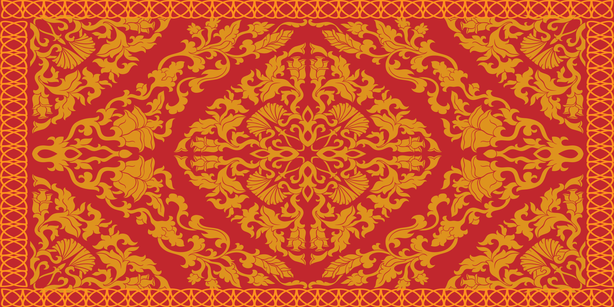 Alfombra vinílica vintage Mirada persa vintage - TenVinilo