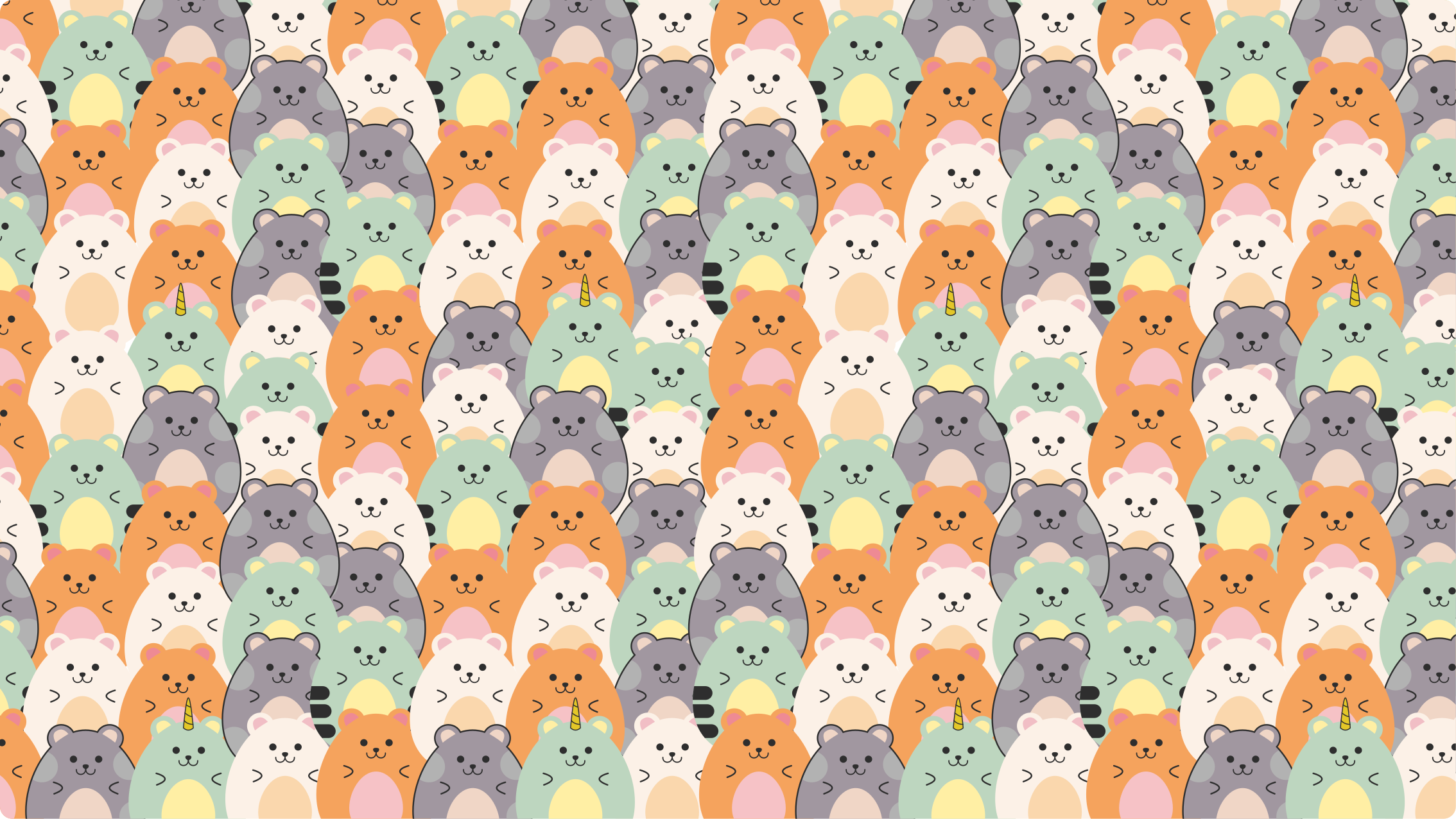 Alfombra vinílica recibidor expresiones animales adorables - TenVinilo