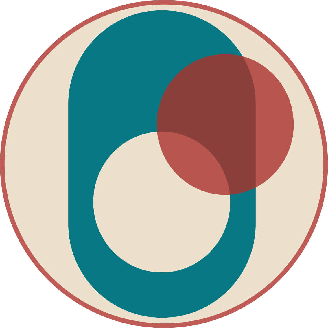 Alfombra vinílica moderna círculos en armonía - TenVinilo