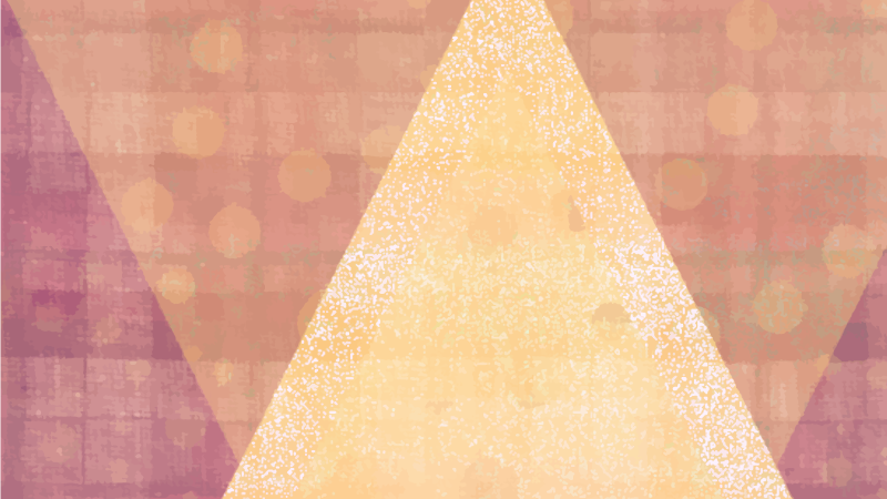 Alfombra vinílica geométrica esquema de color triangular - TenVinilo