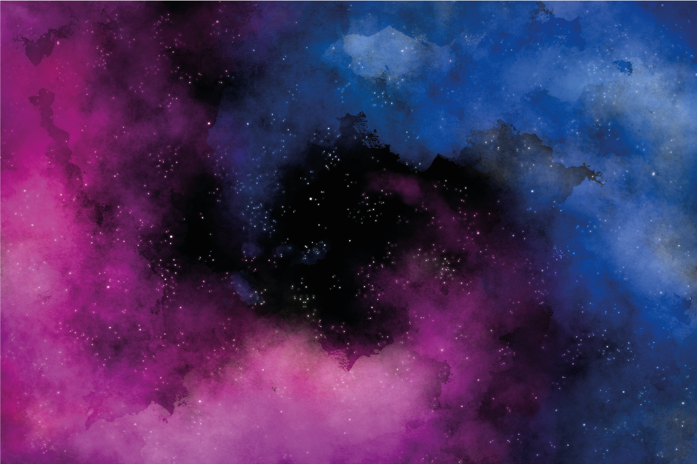 Alfombra vinílica de estrellas cielo nocturno cósmico - TenVinilo