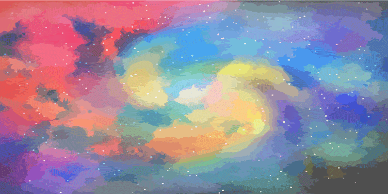 Alfombra vinílica textura Nebulosa de acuarela azul y roja - TenVinilo