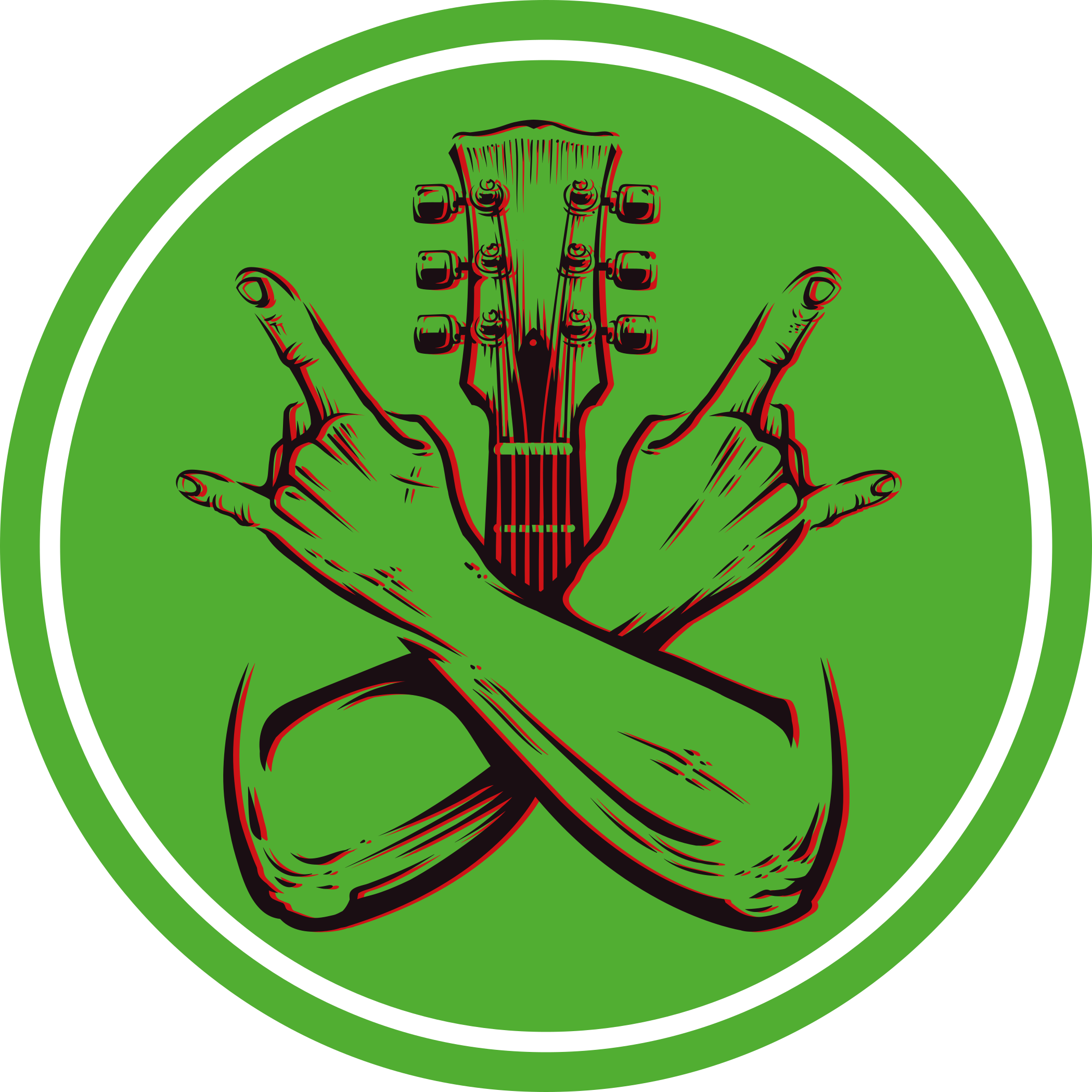 Alfombra vinílica redonda obra de arte del gesto de balanceo - TenVinilo