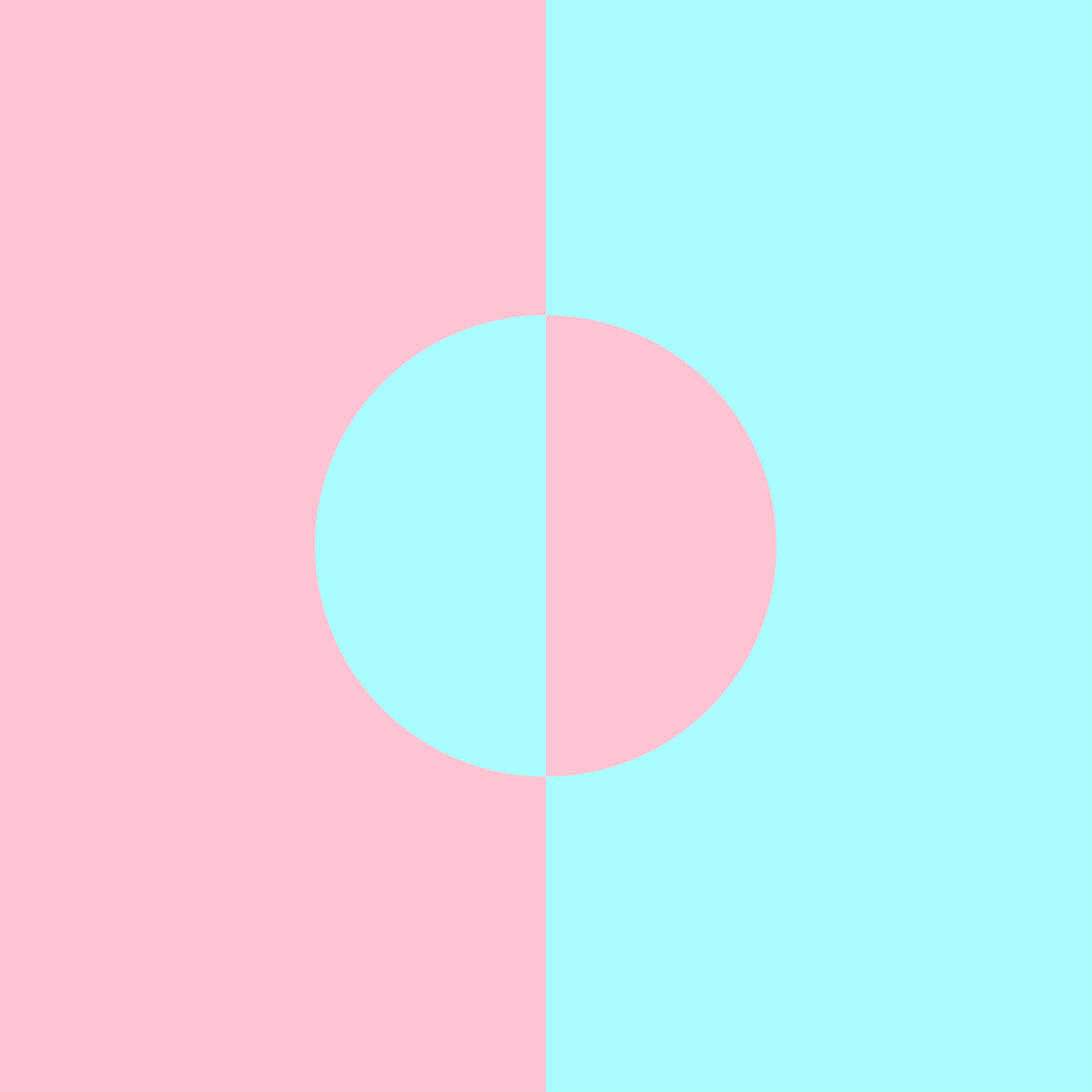 Alfombra vinílica minimalista contraste de color suave - TenVinilo