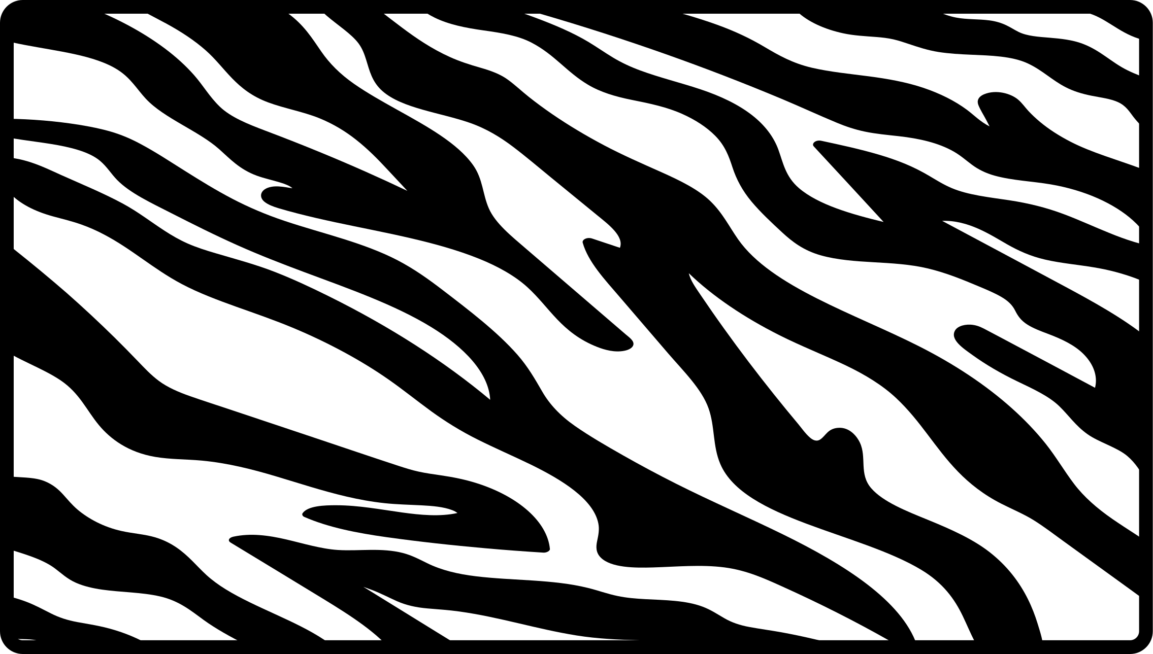 Alfombra vinílica animal print rayas en tono único - TenVinilo