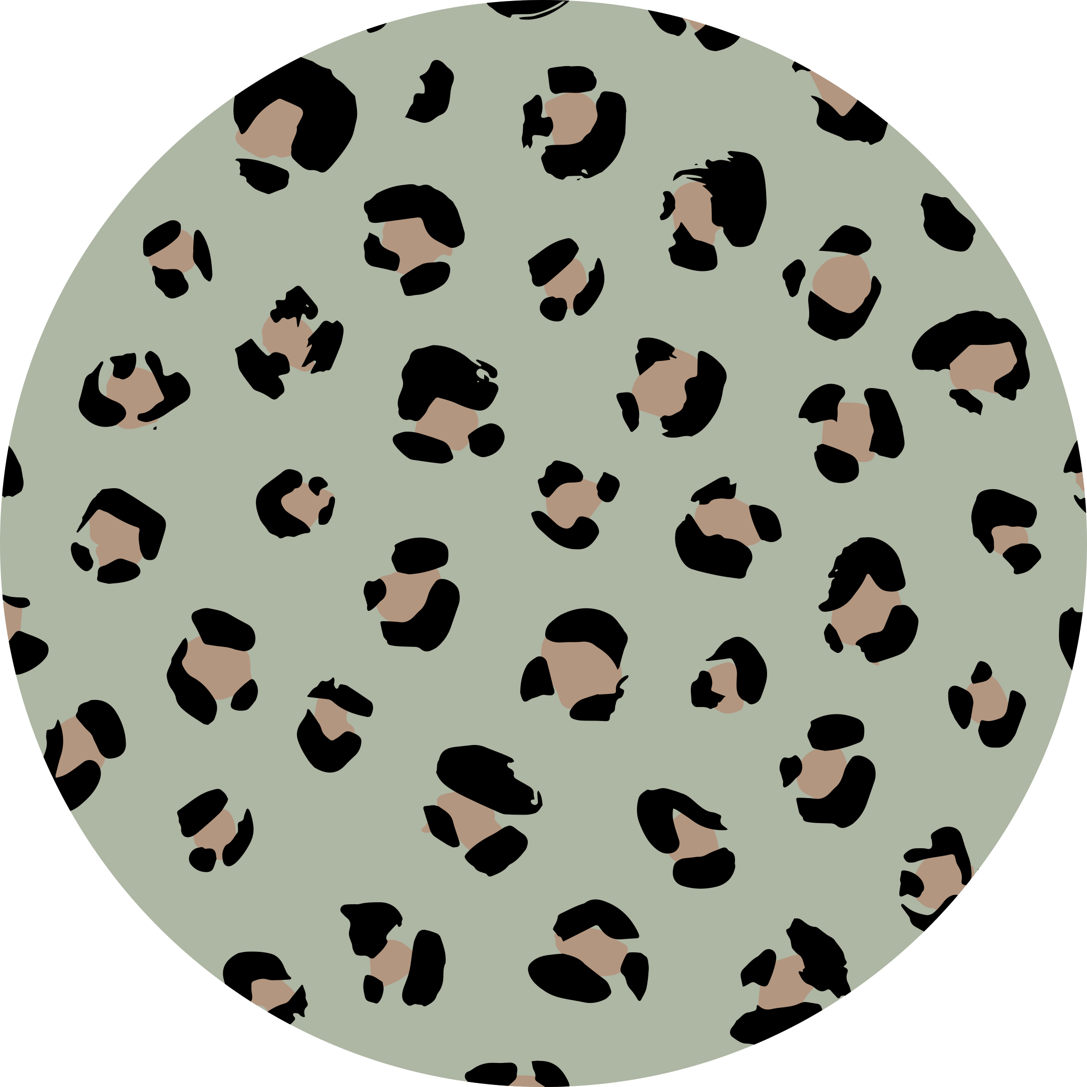 Alfombra vinílica animal print estética de leopardo - TenVinilo