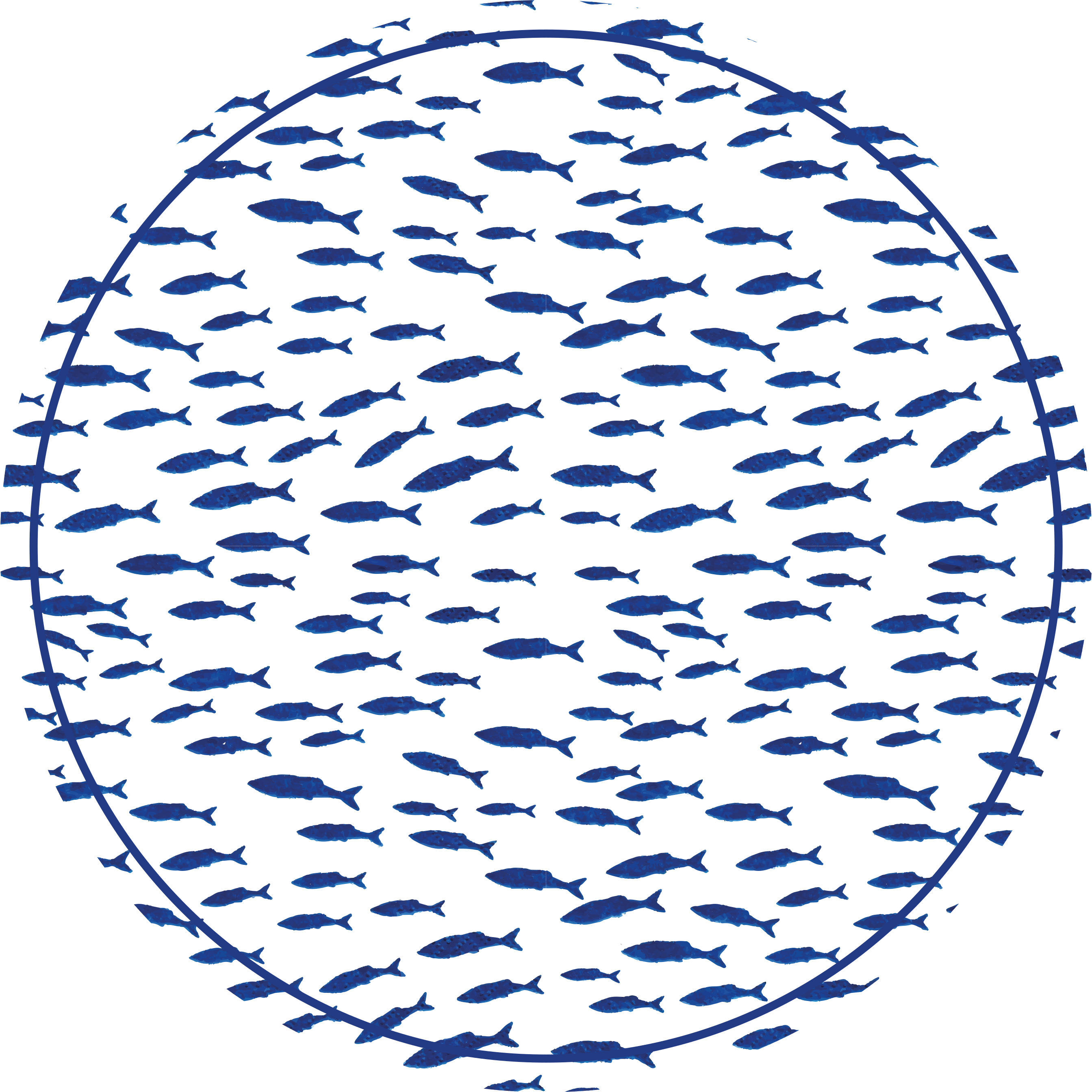 Alfombra vinílica animal print banco de peces - TenVinilo