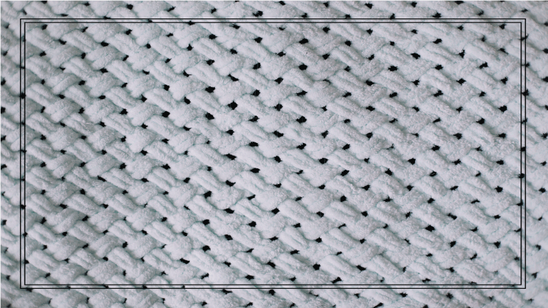 Alfombra vinílica imitación patrón de tejido elegante - TenVinilo