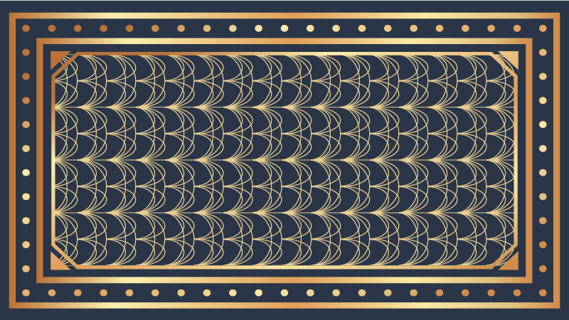 Alfombra vinílica geométrica elegantes patrones de ondas - TenVinilo