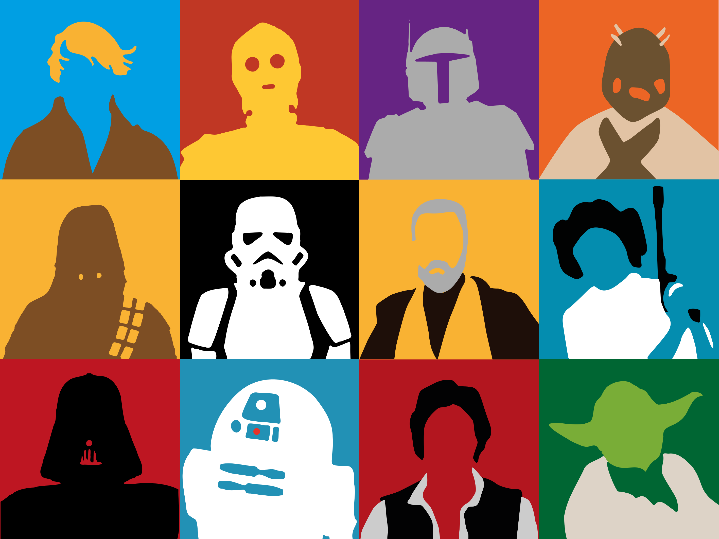 Alfombra vinílica infantil siluetas de personajes icónicos - TenVinilo