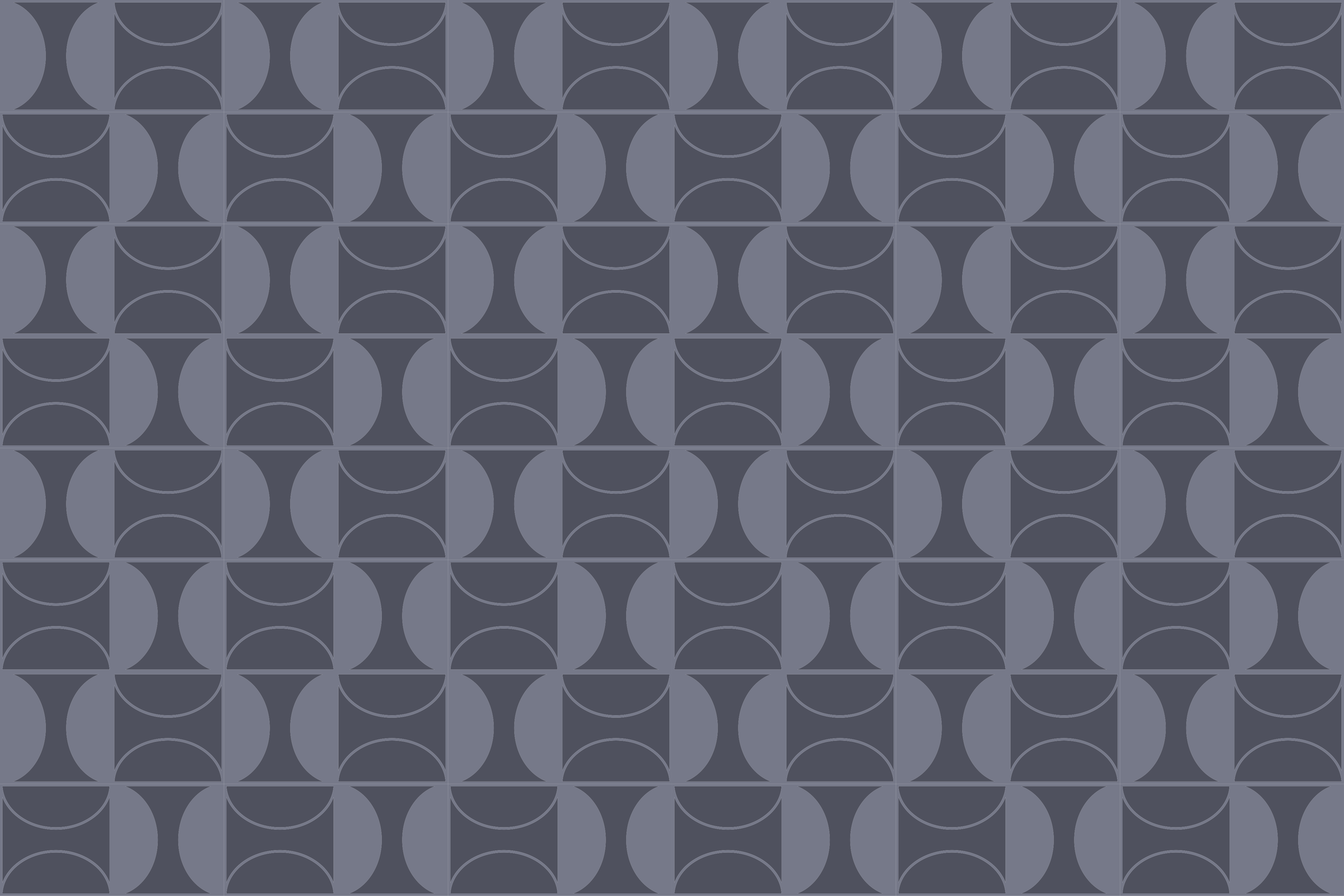 Alfombra vinílica geométrica estilo con patrón circular - TenVinilo