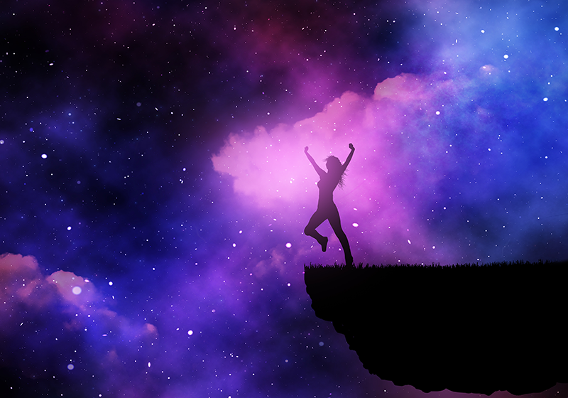 Alfombra vinílica de estrellas viaje cósmico - TenVinilo