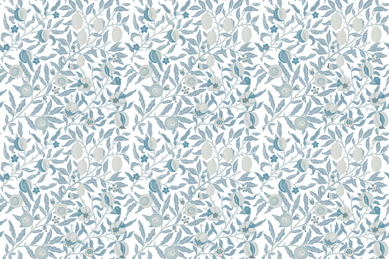 Alfombra vinílica flores patrón de hoja botánica - TenVinilo