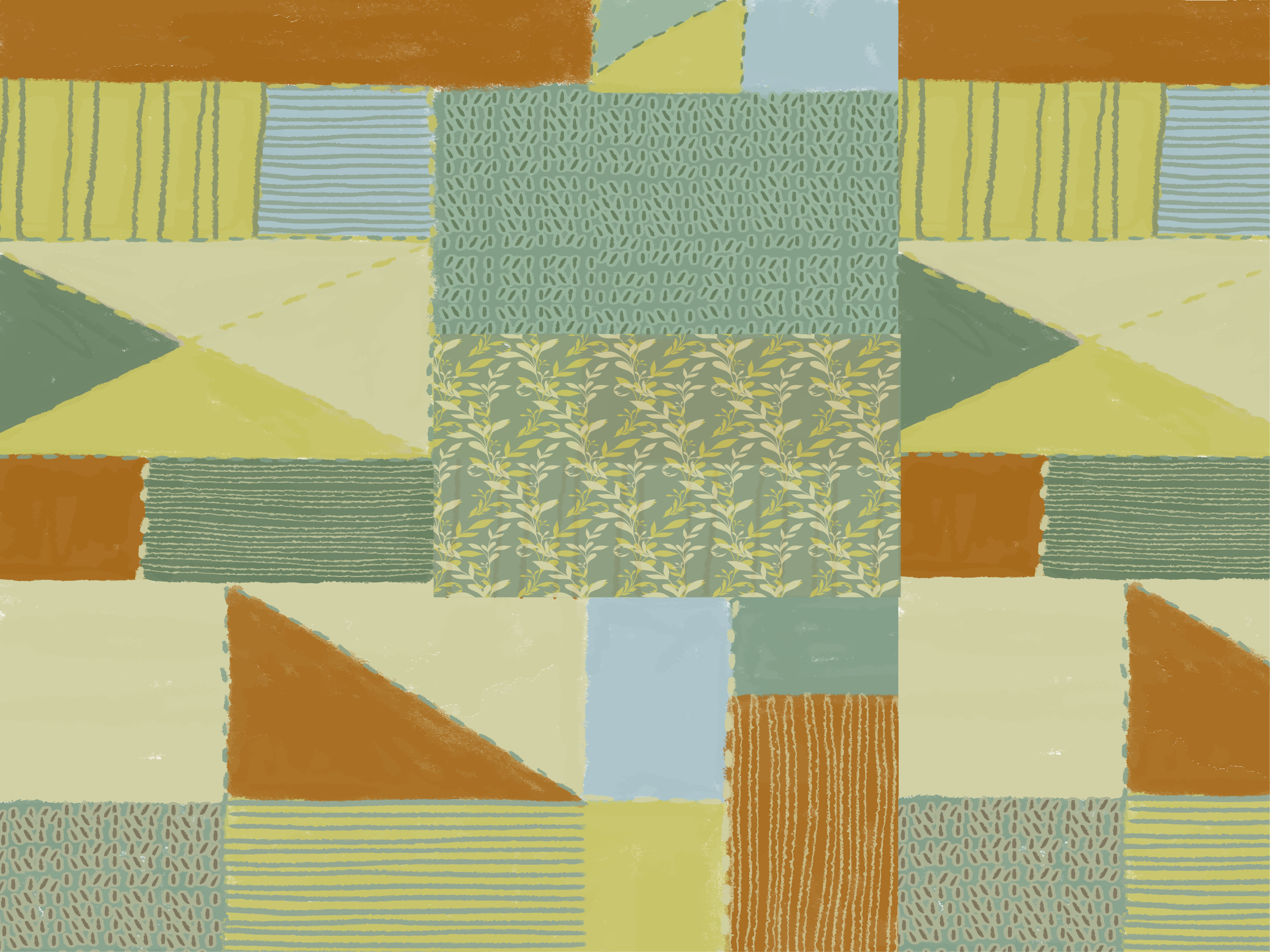 Alfombra de vinilo geométrica Diseño geométrico del triángulo col - TenVinilo