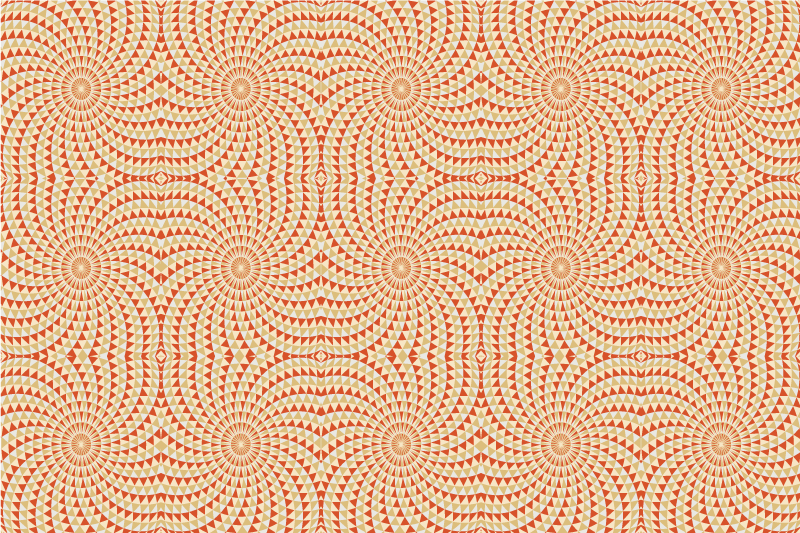 Alfombra vinílica mandala detalle de patrón mandala - TenVinilo