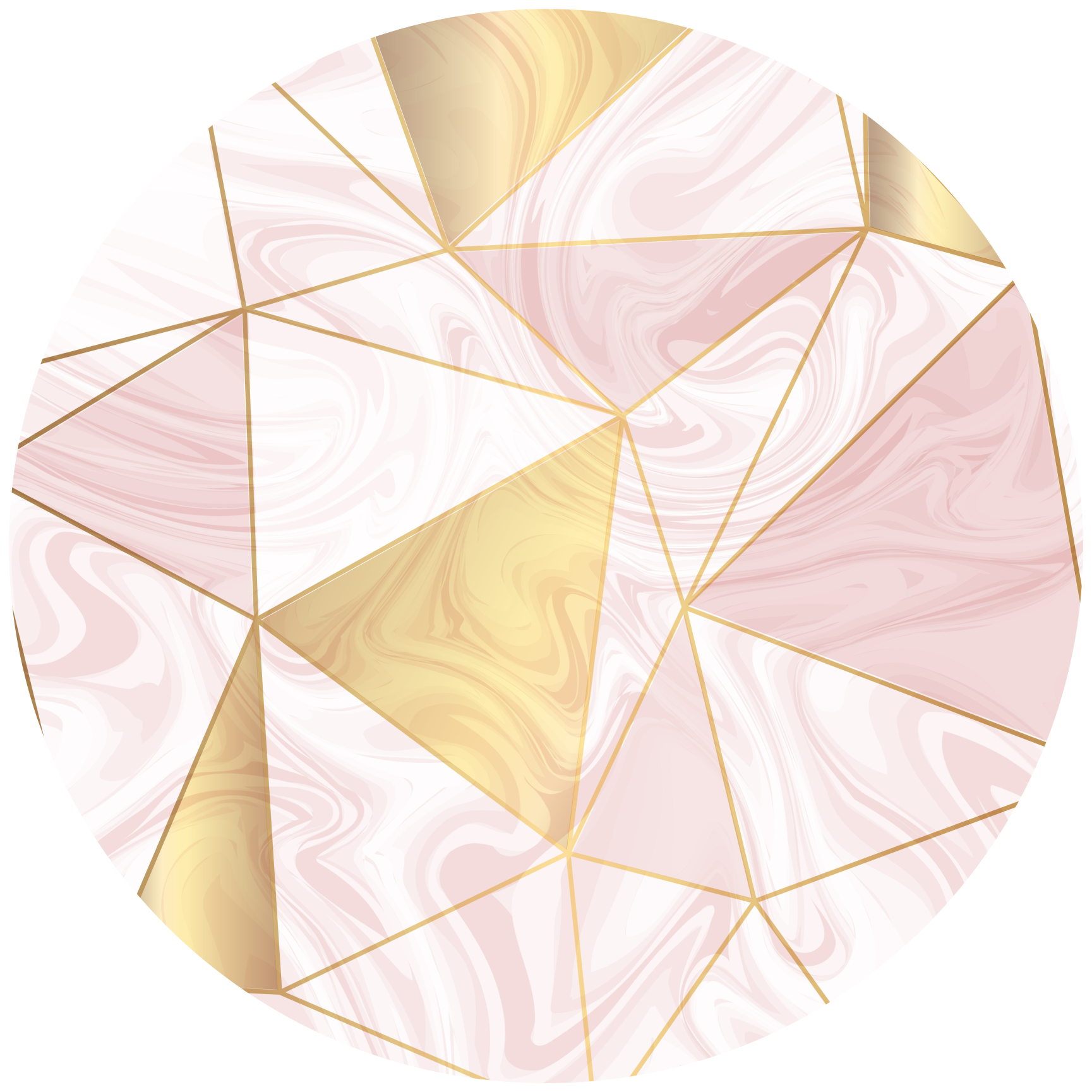 Alfombra vinílica nórdica Diamante geométrico rosa y gris - TenVinilo