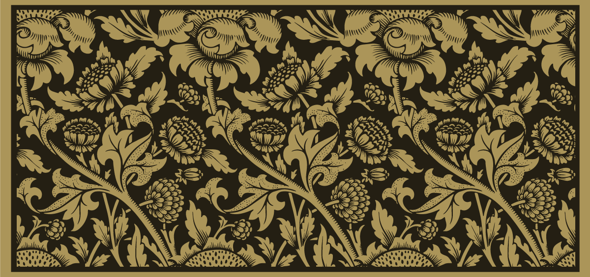 Alfombra vinílica flores francés vintage - TenVinilo