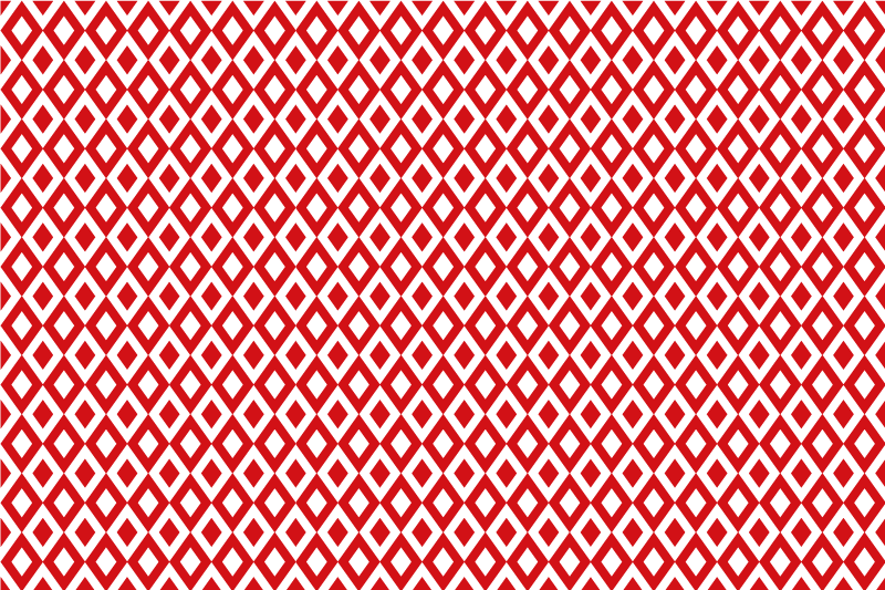 Alfombra vinílica roja motivo de diamante - TenVinilo