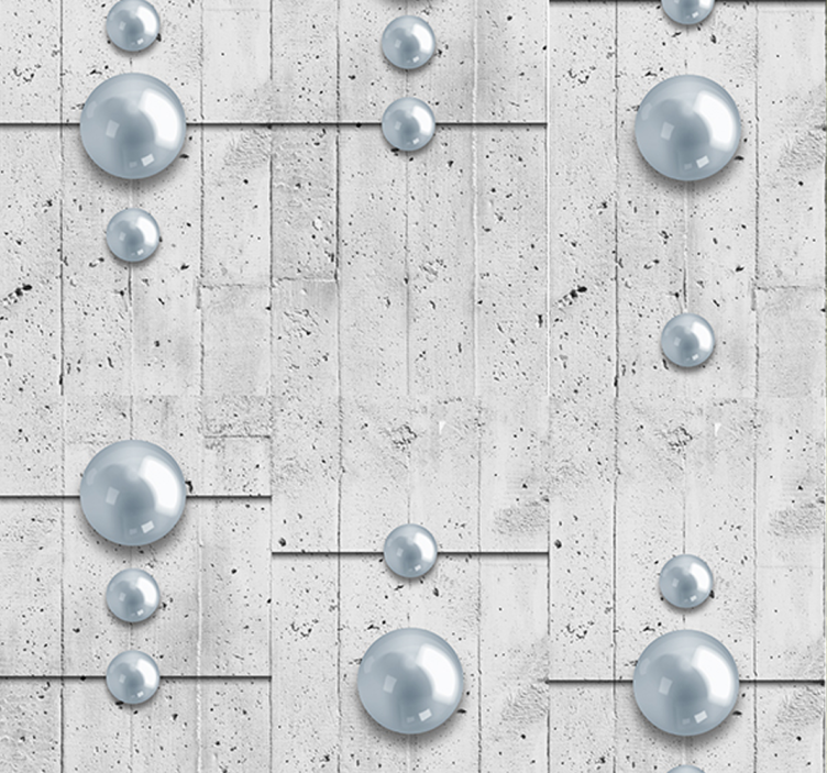 Papel pared con perlas blancas - TenVinilo