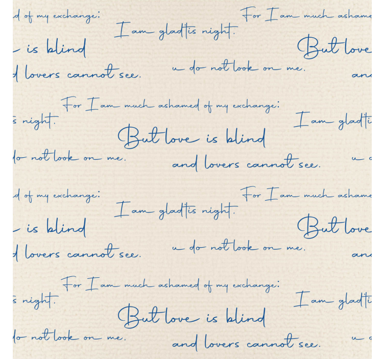 Papel tapiz letras tabla textil - TenVinilo