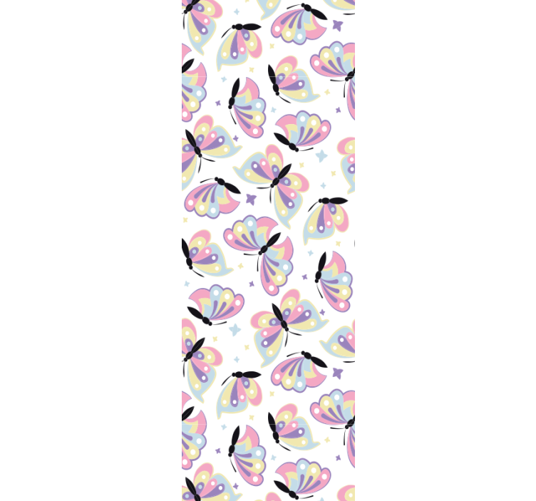 Papel tapiz mariposas alas coloridas volando - TenVinilo