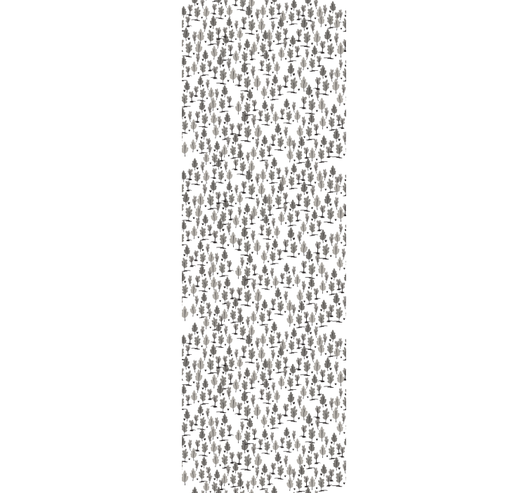 Papel tapiz árboles siluetas negras nórdicas - TenVinilo