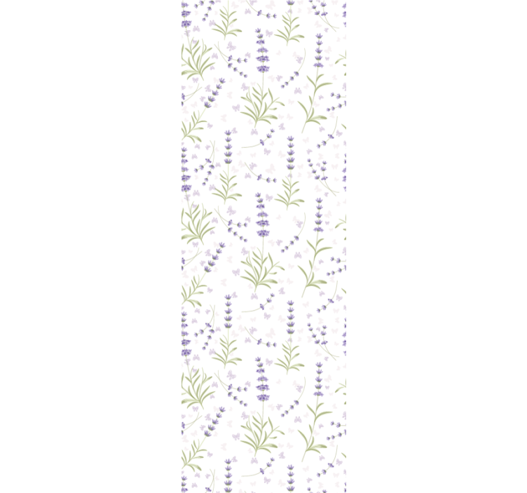Papel tapiz flores arreglo floral de lavanda - TenVinilo